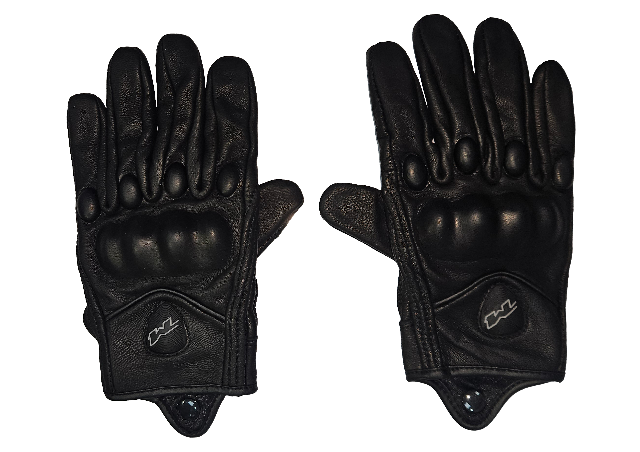 Guantes Cuero Negro 01-1